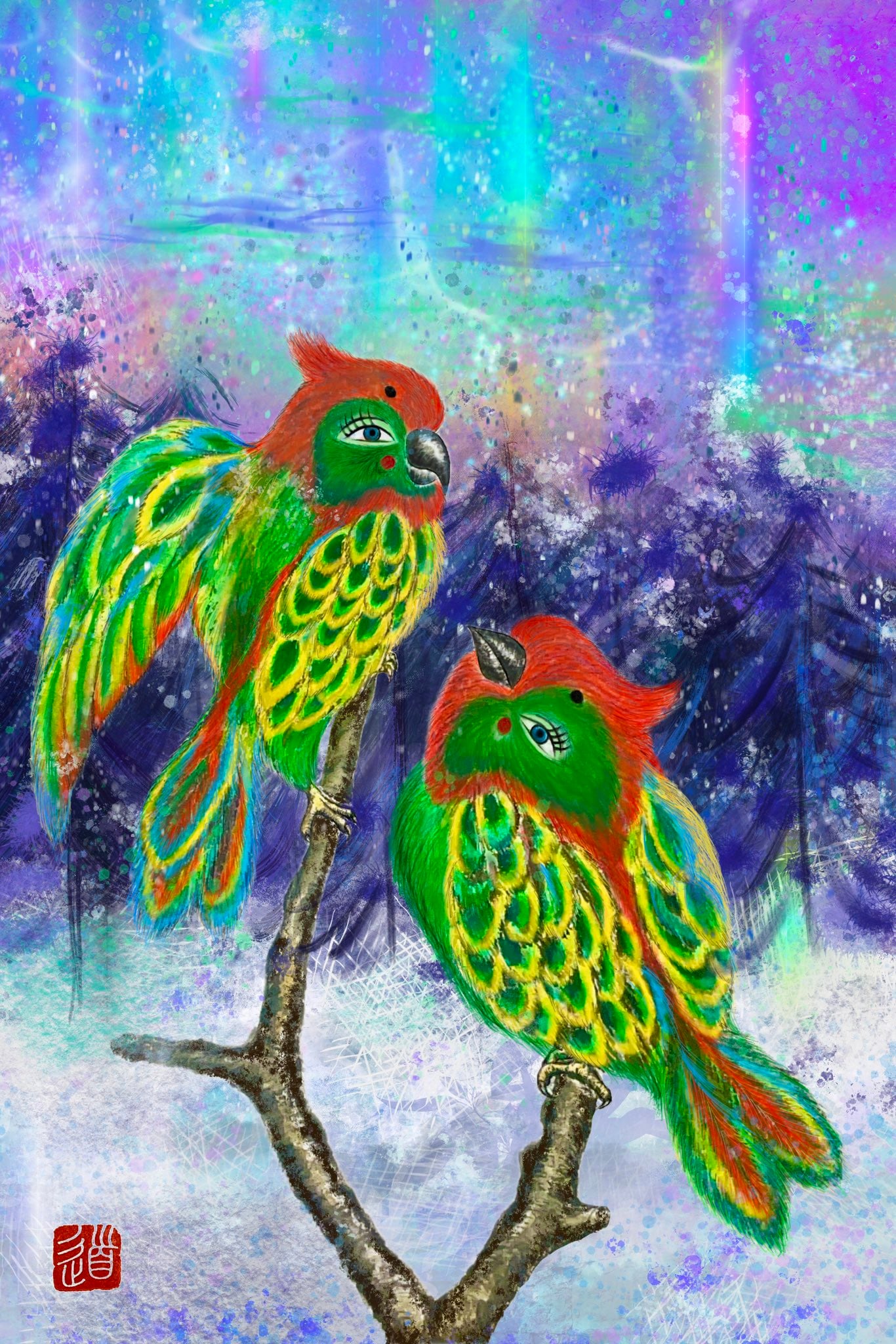 聖夜の森