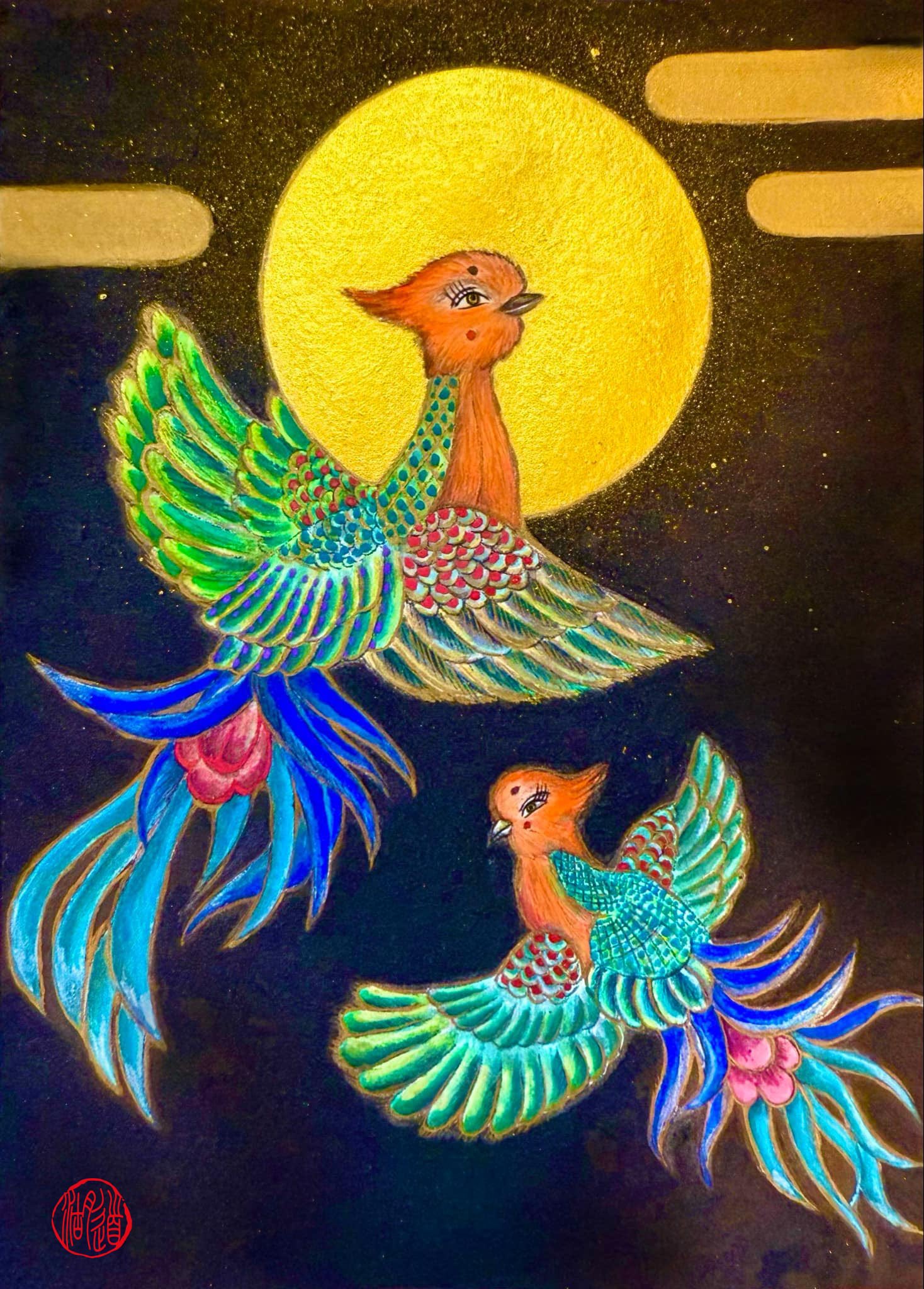鳳凰の親子